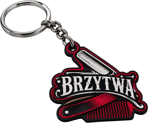 Brelok NFC z logo: Brzytwa Barber (przykładowy projekt)